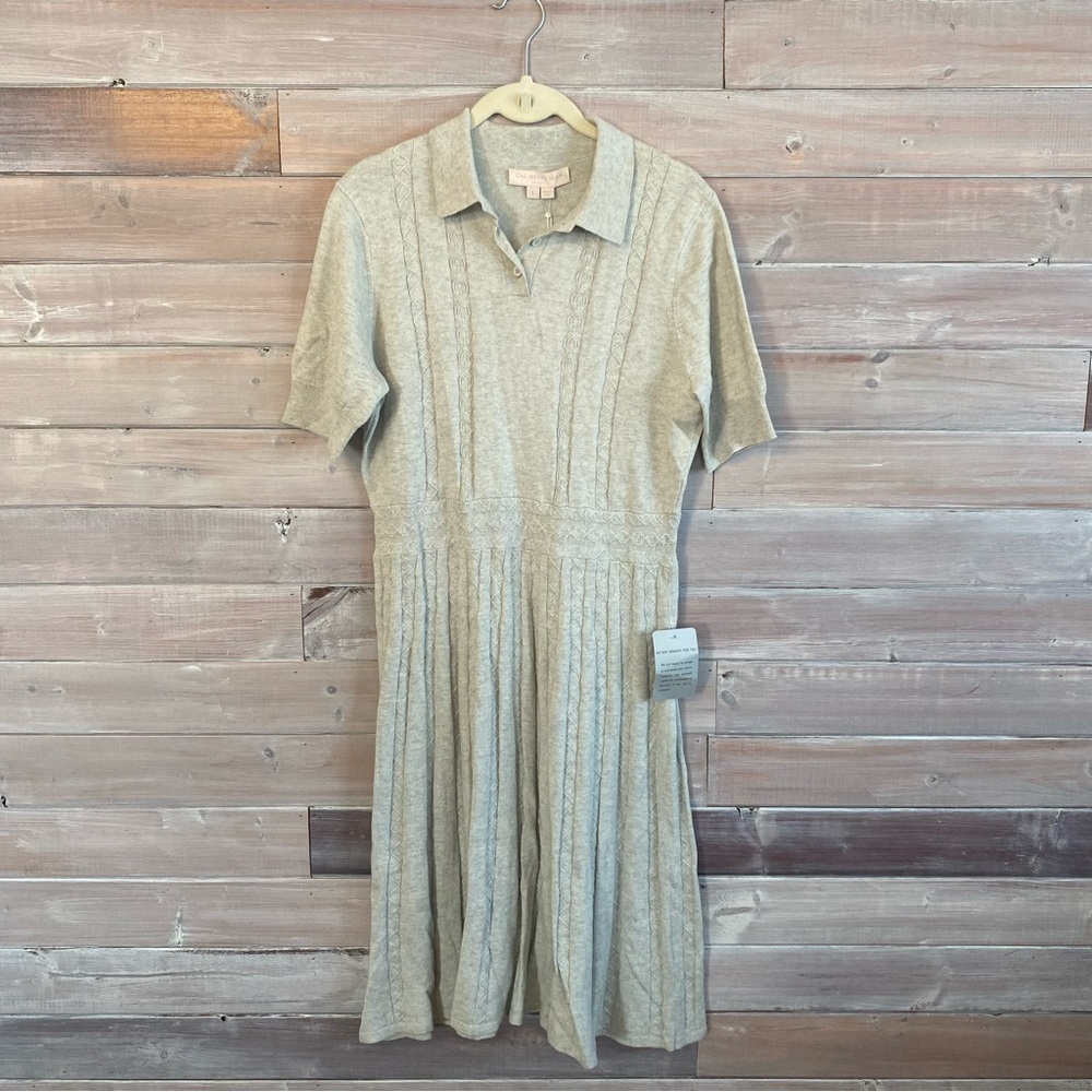 Gal meets glam Elliott grey sweater dress large nwt